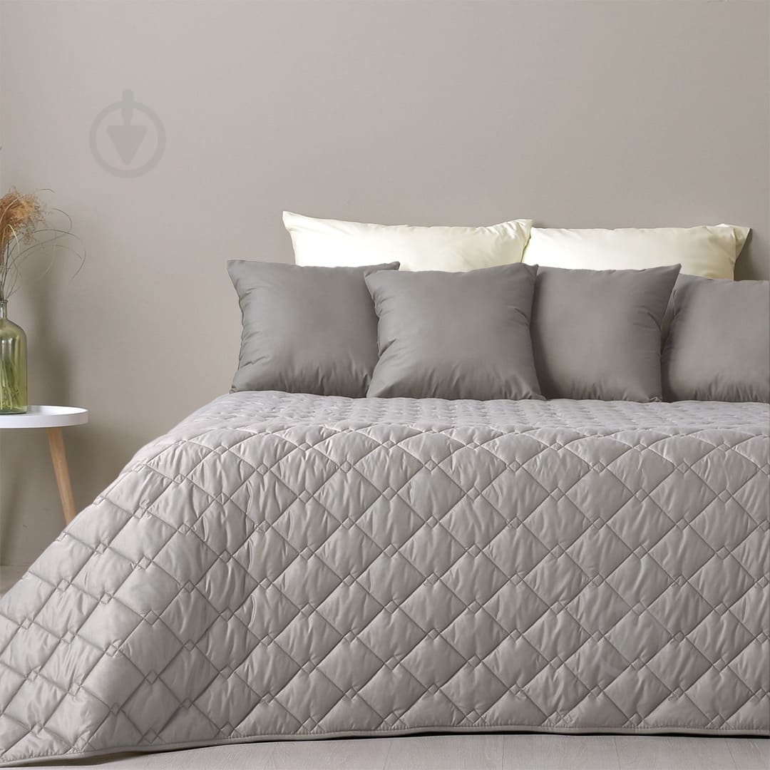 Покривало Cube 140x210 см IDEIA сірий із малюнком - фото 5