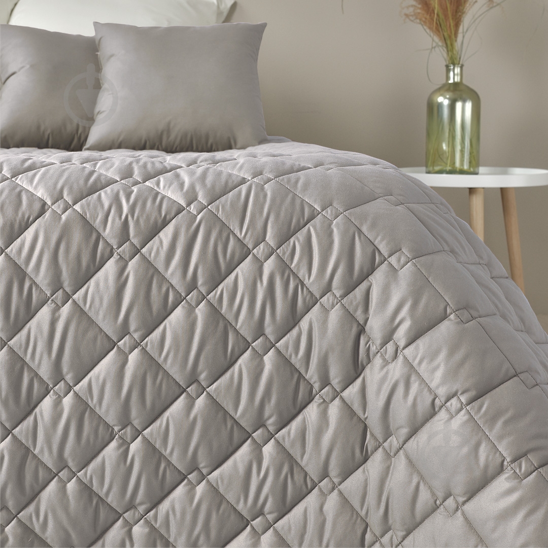 Покривало Cube 140x210 см IDEIA сірий із малюнком - фото 3