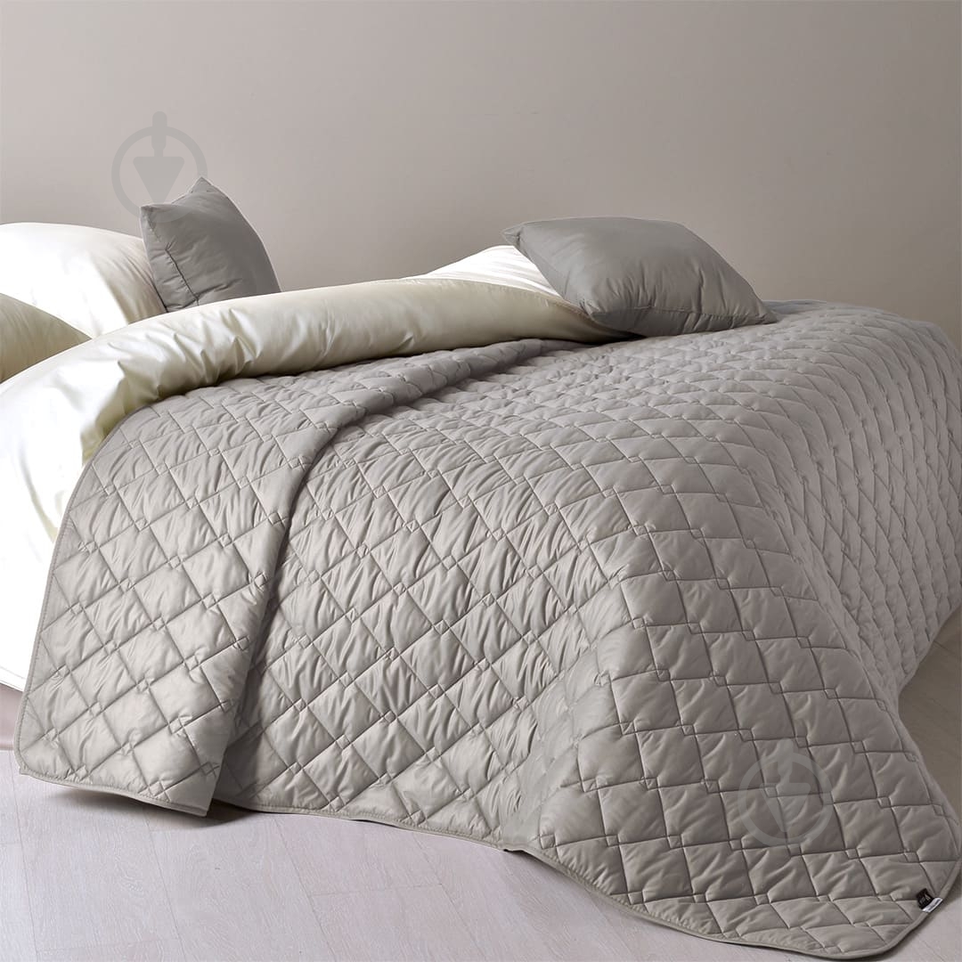 Покривало Cube 140x210 см IDEIA сірий із малюнком - фото 4