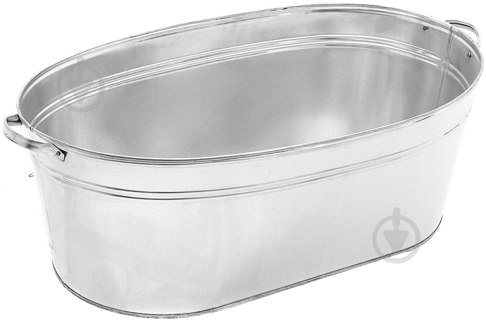 Таз овальный  оцинкованный 75 л - фото 1