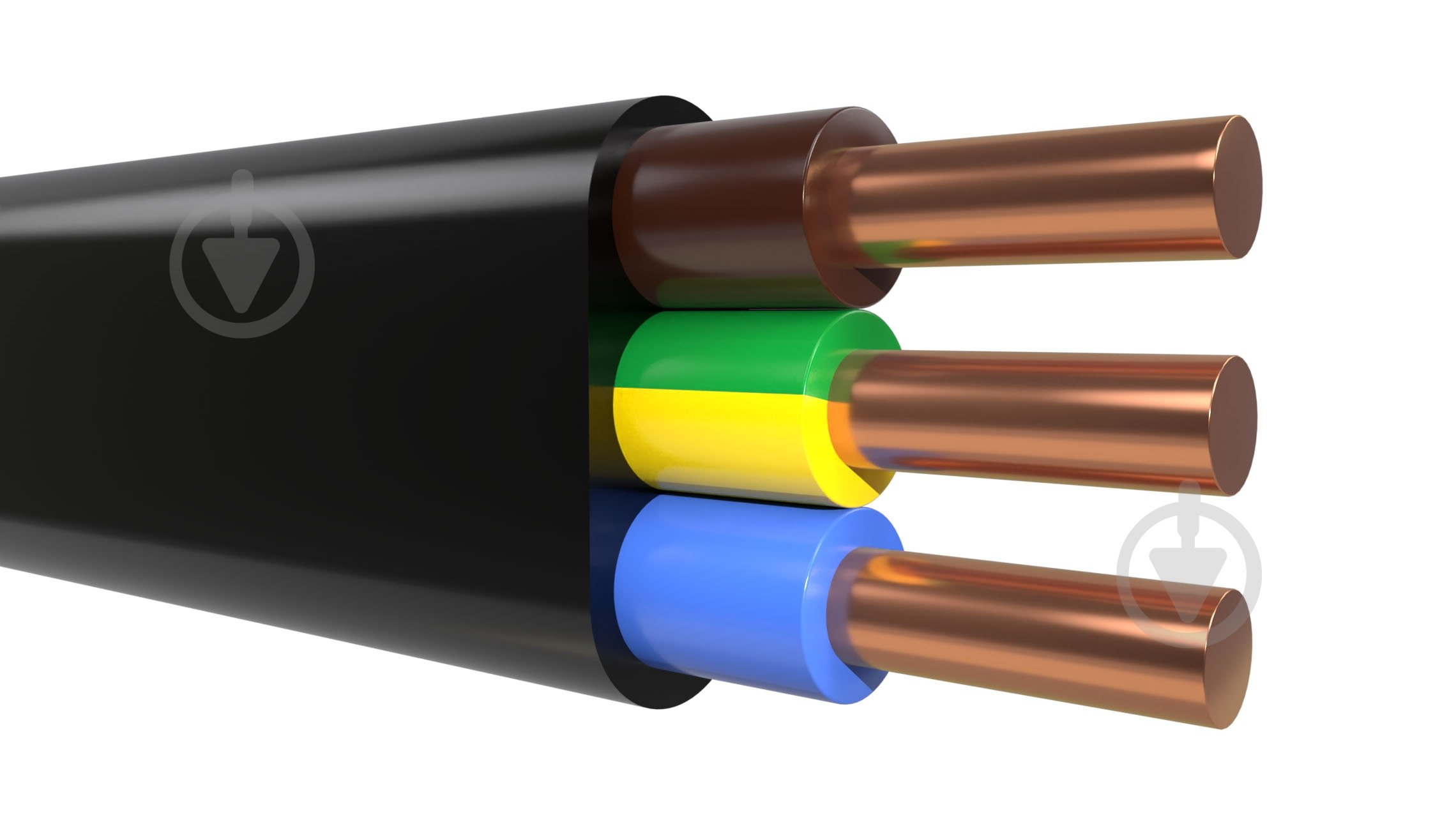 Кабель ГАЛ-КАТ ВВГ-Пнгд 3x2,5 медь - фото 1