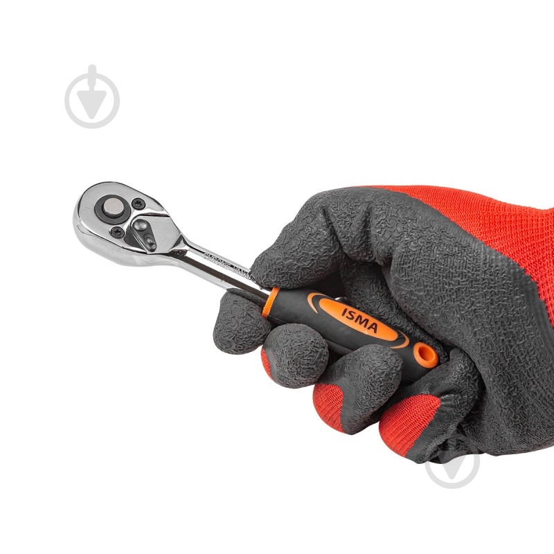 Трещотка реверсивная 1/4''(L-155 мм, 24зуб) ISMA 1 шт. IS-80222 - фото 3 Трещотка реверсивная 1/4''(L-155 мм, 24зуб) ISMA 1 шт. IS-80222 - фото 3