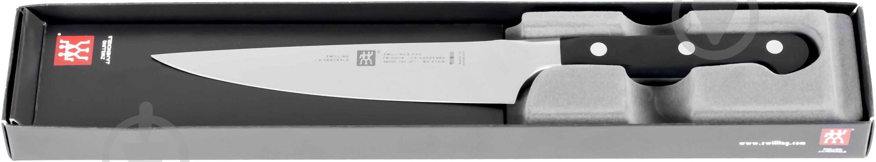 Ніж для нарізання Zwilling J.A. Henckels TWIN Pro 16 см 38400-161 - фото 2 Ніж для нарізання Zwilling J.A. Henckels TWIN Pro 16 см 38400-161 - фото 2