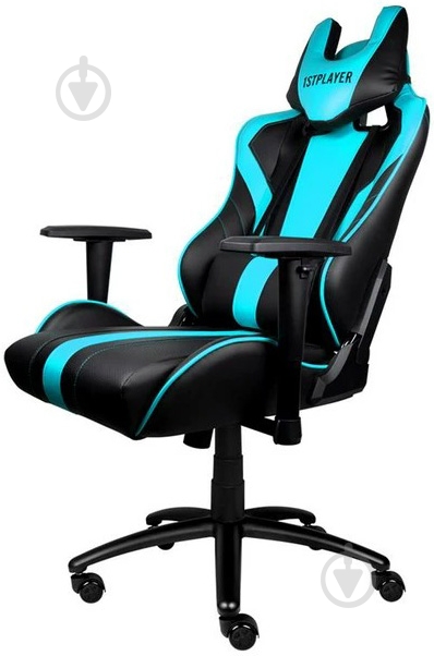 Крісло 1stPlayer FK1 Black-Blue синій/чорний - фото 2