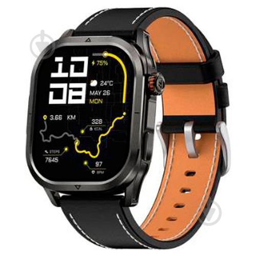 Ремешок Kospet ARCHLAN LEATHER black (STRAP ARCHLAN BLACK) - фото 3