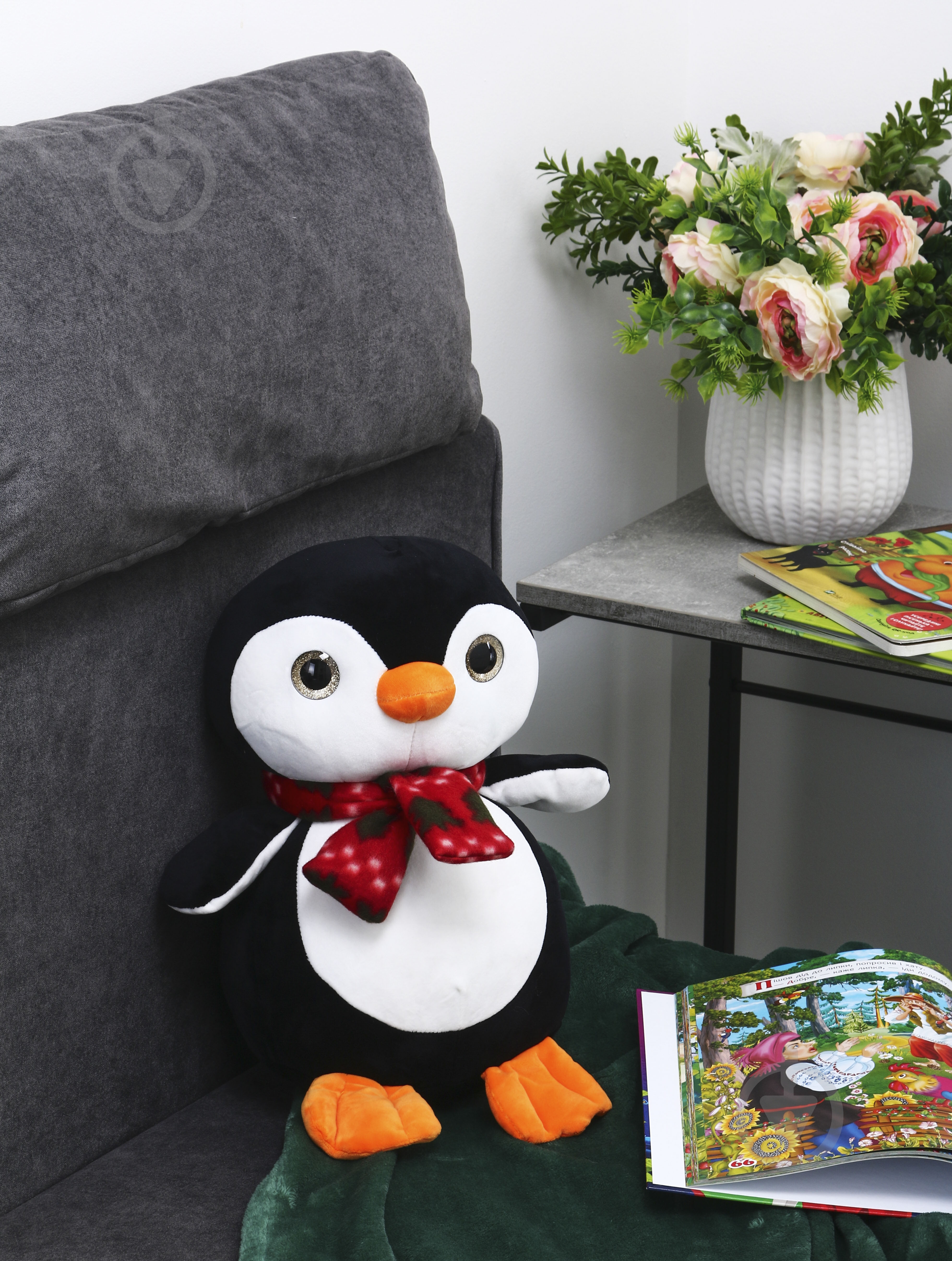 М'яка іграшка Luna Kids Пінгвін 38 см чорний HF10746A - фото 5