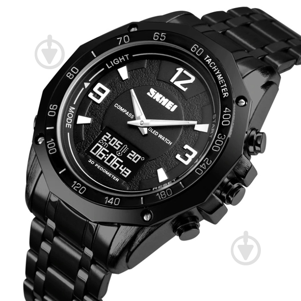 Часы тактические Kompass PRO Black Skmei black - фото 2