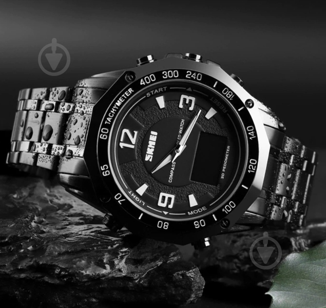 Часы тактические Kompass PRO Black Skmei black - фото 4