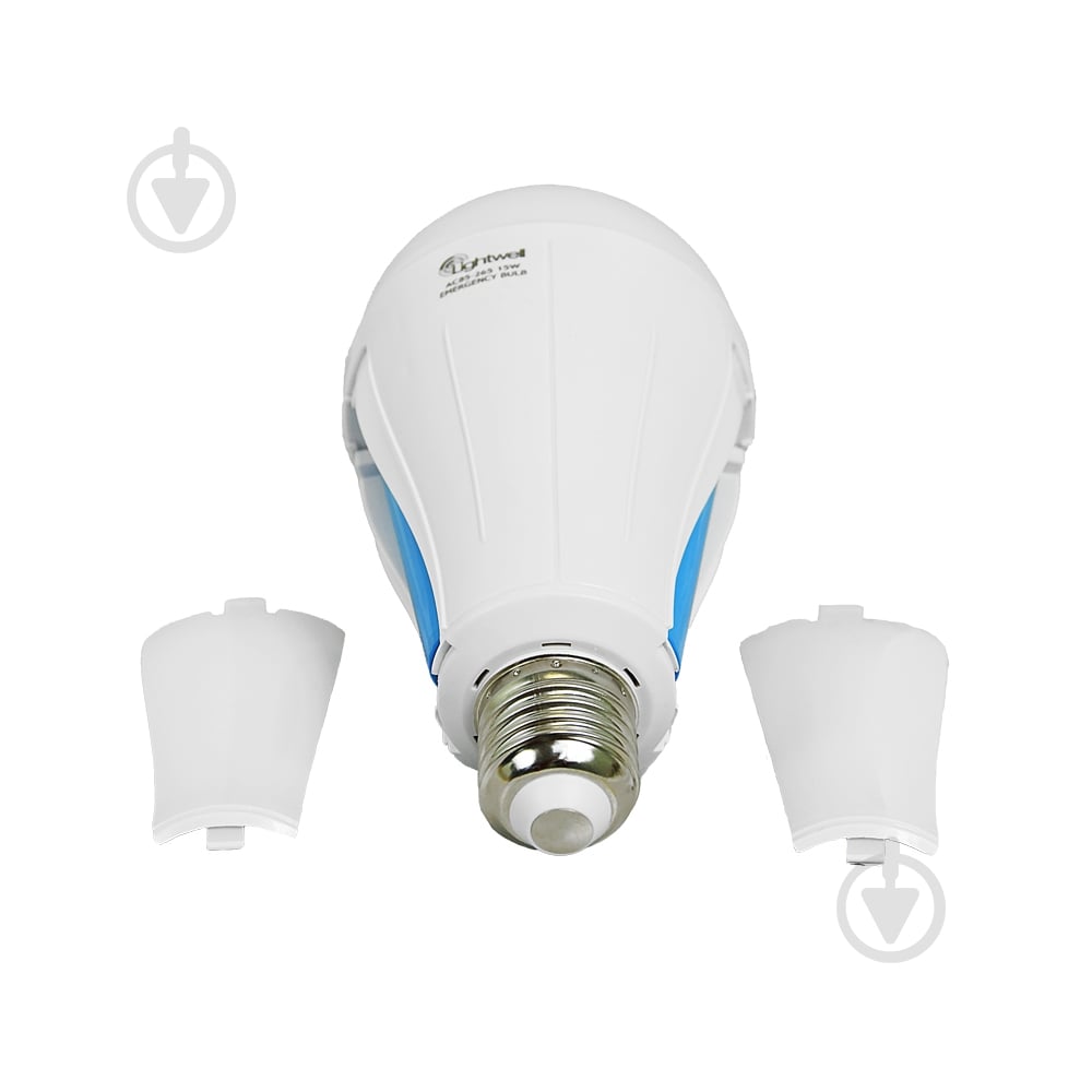 Лампа акумуляторна LED Lightwell LW-EMB-15W 15 Вт A60 E27 220 В 6500 К - фото 5 Лампа акумуляторна LED Lightwell LW-EMB-15W 15 Вт A60 E27 220 В 6500 К - фото 5
