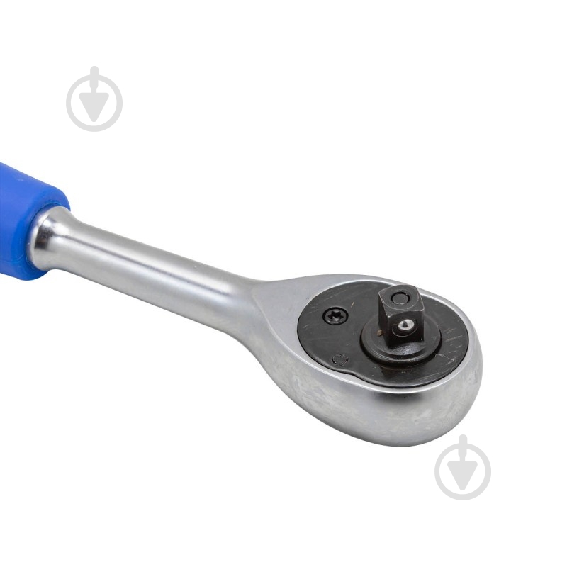 Тріскачка реверсивна з гумовою ручкою 1/4''(L-150 мм, 72зуб) Forsage 1 шт. F-80222 (NEW) - фото 2