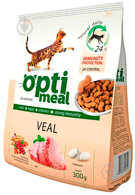 Корм Optimeal с телятиной 300 г - фото 1 Корм Optimeal с телятиной 300 г - фото 1