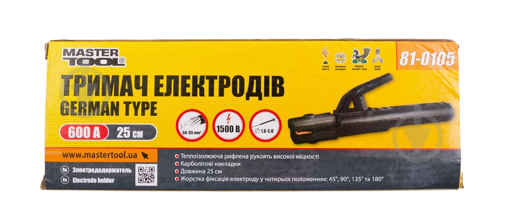 Держатель электродов MasterTool German type (81-0105) 81-0105 - фото 1