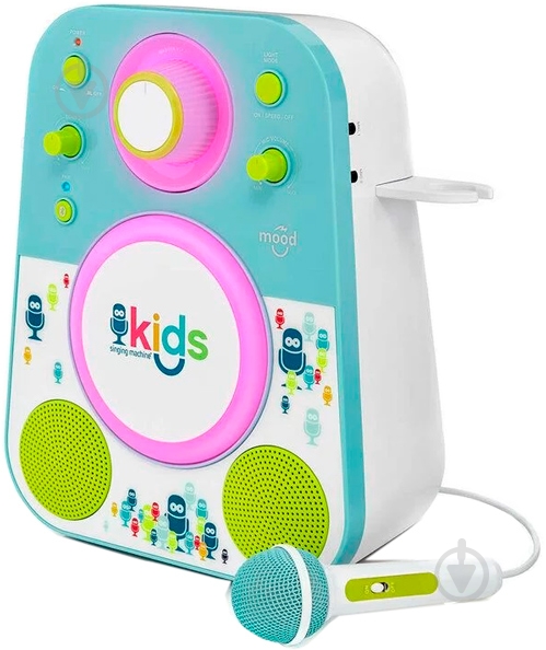 Акустична система Singing Machine Sing-Along Bluetooth Blue SMK250BG - фото 4