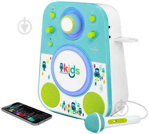 Акустична система Singing Machine Sing-Along Bluetooth Blue SMK250BG - фото 3