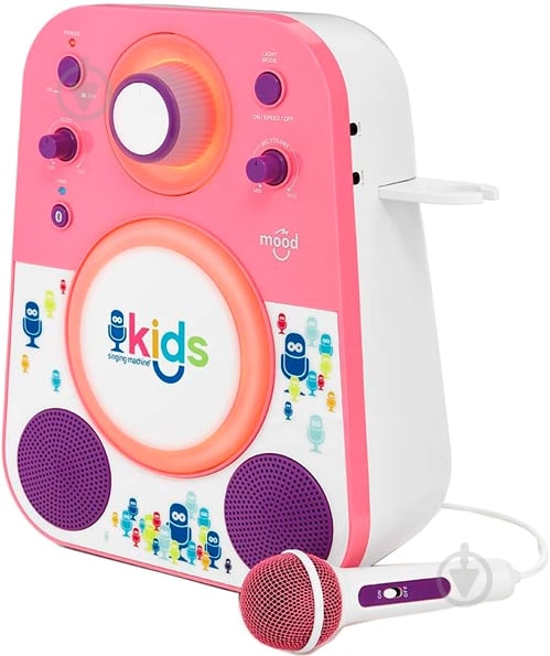 Акустическая система Singing Machine Sing-Along Bluetooth Pink SMK250PP - фото 4 Акустическая система Singing Machine Sing-Along Bluetooth Pink SMK250PP - фото 4