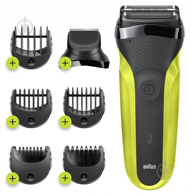 Электробритва Braun Series 3 300BT black/green - фото 1 Электробритва Braun Series 3 300BT black/green - фото 1