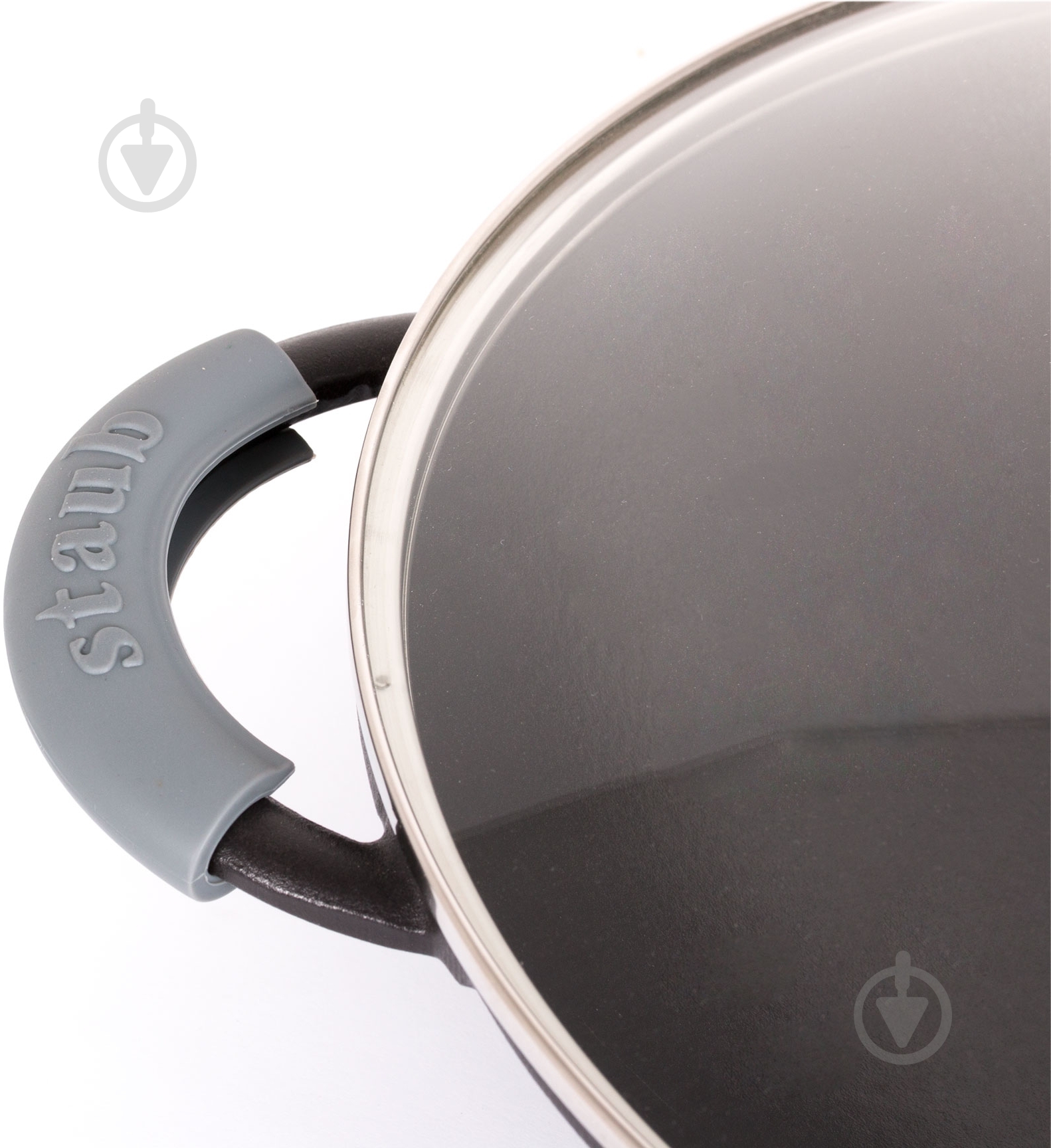 Набор кухонный силиконовых ручек 11x2 см серый Staub - фото 2