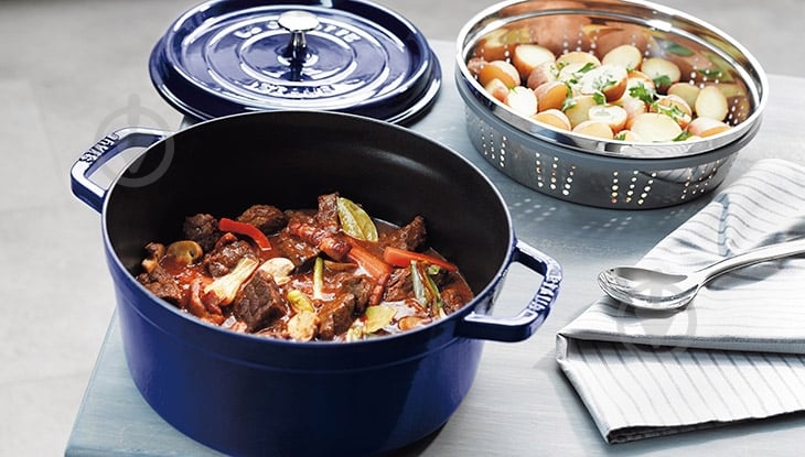 Кокотница Staub 5 л синяя 40510-284-0 - фото 3