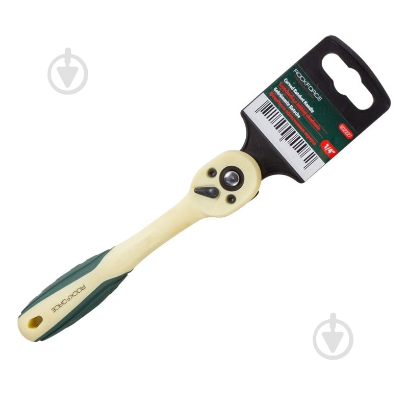 Тріскачка реверсивна з вигином у пластиковому антикорозійному корпусі 1/4''(L-155 мм, 72зуб) Rock FORCE 1 шт. RF-802227 - фото 1 Тріскачка реверсивна з вигином у пластиковому антикорозійному корпусі 1/4''(L-155 мм, 72зуб) Rock FORCE 1 шт. RF-802227 - фото 1