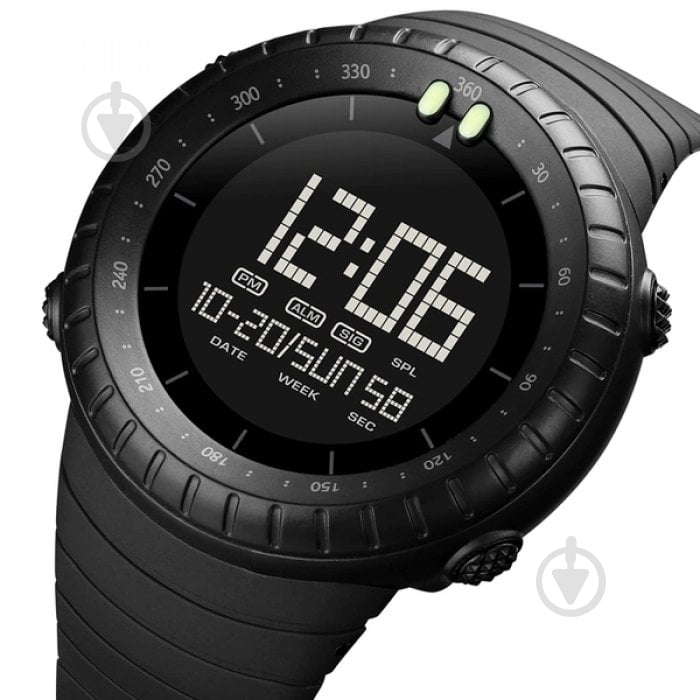 Годинник тактичний Ribas Skmei black - фото 2