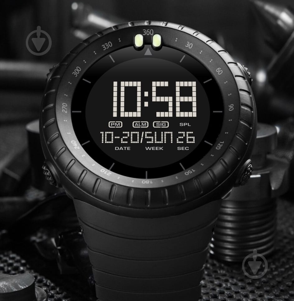 Годинник тактичний Ribas Skmei black - фото 6