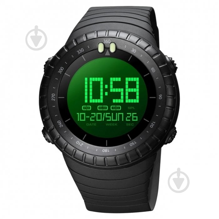 Годинник тактичний Ribas Skmei black - фото 1