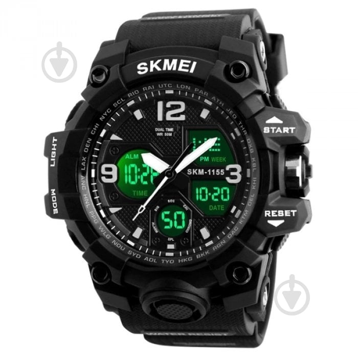 Годинник тактичний Hamlet 1155 Skmei black - фото 1 Годинник тактичний Hamlet 1155 Skmei black - фото 1