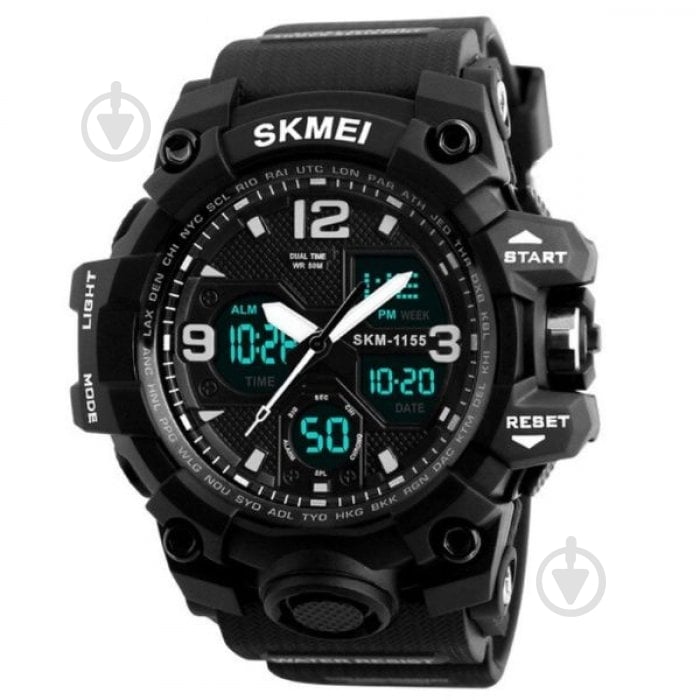 Годинник тактичний Hamlet 1155 Skmei black - фото 2 Годинник тактичний Hamlet 1155 Skmei black - фото 2