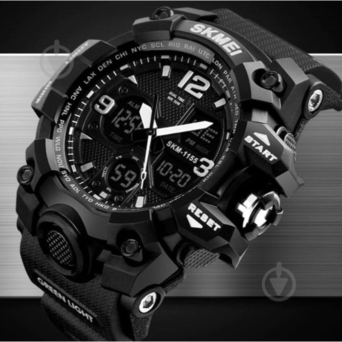 Годинник тактичний Hamlet 1155 Skmei black - фото 4 Годинник тактичний Hamlet 1155 Skmei black - фото 4