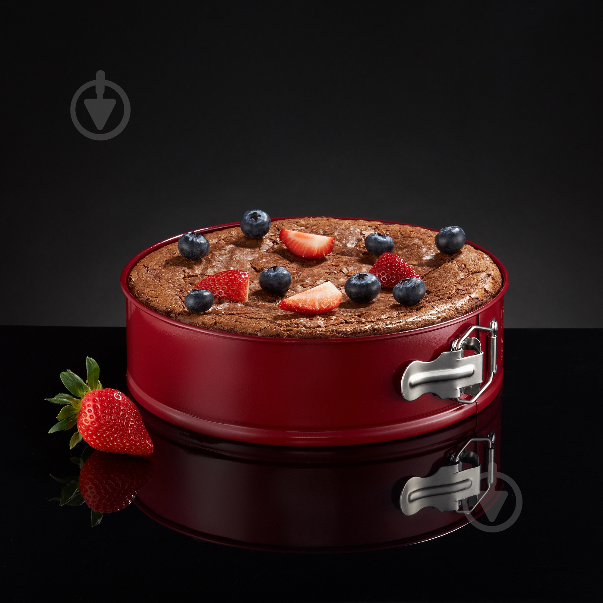 Форма для торта разъемная Ambition 26х6,7 см, красная, NOEL - фото 2 Форма для торта разъемная Ambition 26х6,7 см, красная, NOEL - фото 2