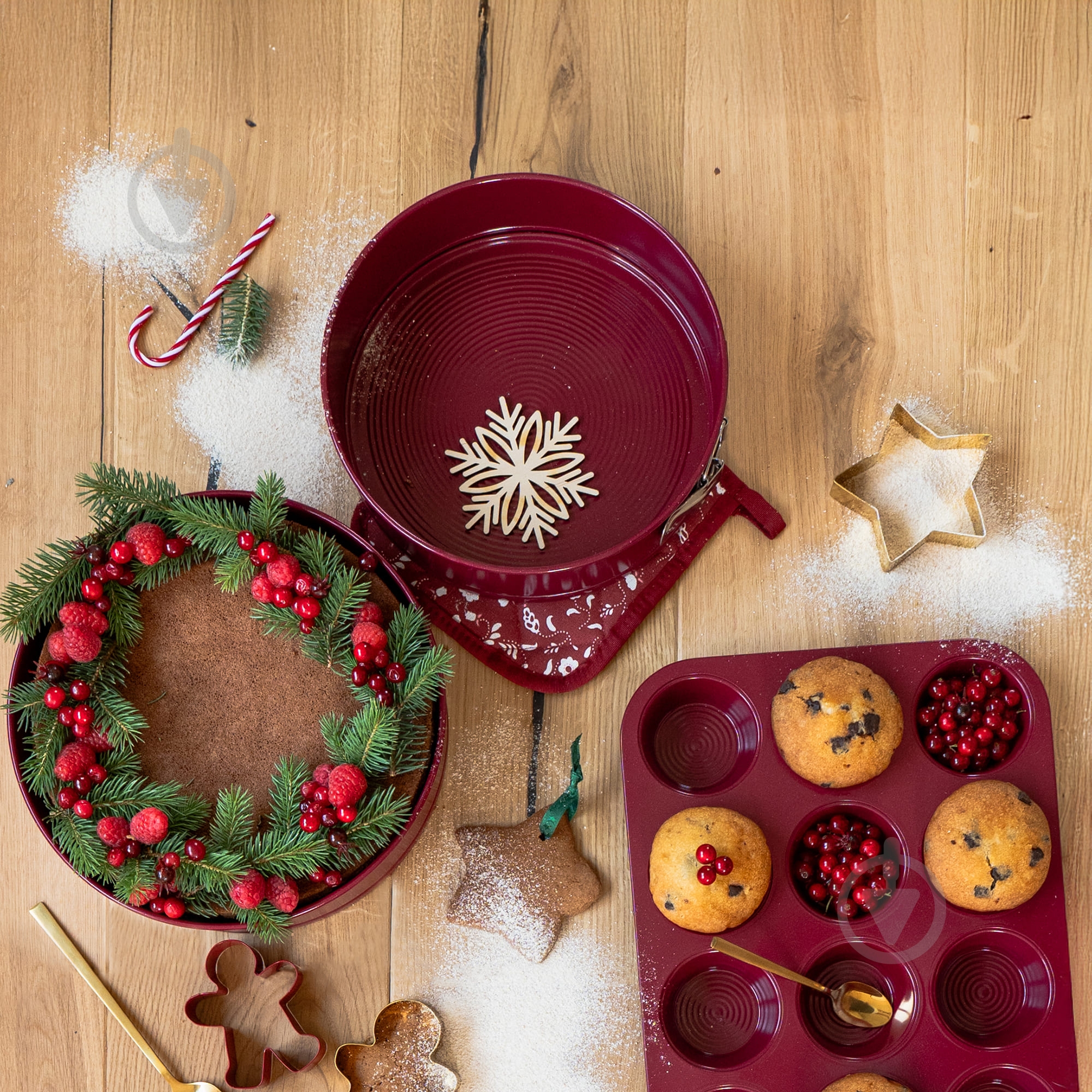 Форма для торта разъемная Ambition 26х6,7 см, красная, NOEL - фото 5 Форма для торта разъемная Ambition 26х6,7 см, красная, NOEL - фото 5