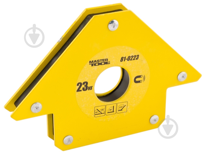 Магнит для сварки MasterTool 23 кг 45°/90°/135° (81-0223) 81-0223 - фото 1 Магнит для сварки MasterTool 23 кг 45°/90°/135° (81-0223) 81-0223 - фото 1
