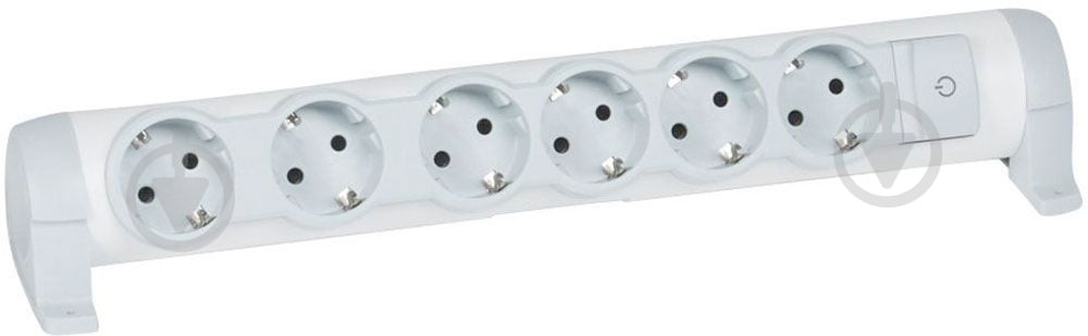 Колодка Legrand Comfort із заземленням 6 гн. з вимикачем сірий 694639 - фото 1 Колодка Legrand Comfort із заземленням 6 гн. з вимикачем сірий 694639 - фото 1