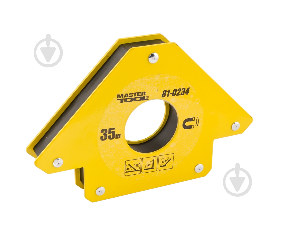 Магнит для сварки MasterTool 35 кг, 45°/90°/135° (81-0234) 81-0234 - фото 1 Магнит для сварки MasterTool 35 кг, 45°/90°/135° (81-0234) 81-0234 - фото 1