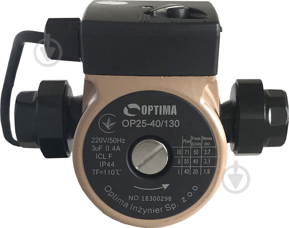 Циркуляционный насос Optima OP25-40 130 - фото 2 Циркуляционный насос Optima OP25-40 130 - фото 2