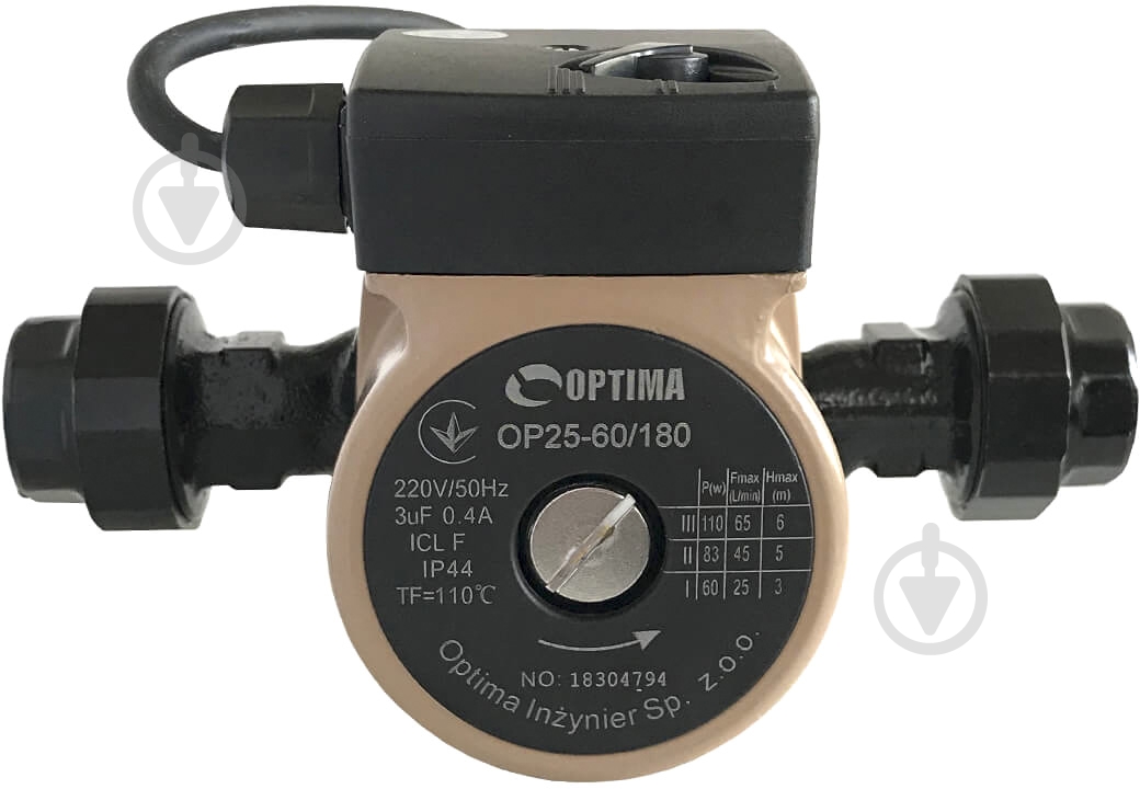 Циркуляционный насос Optima OP25-60 180 - фото 1 Циркуляционный насос Optima OP25-60 180 - фото 1