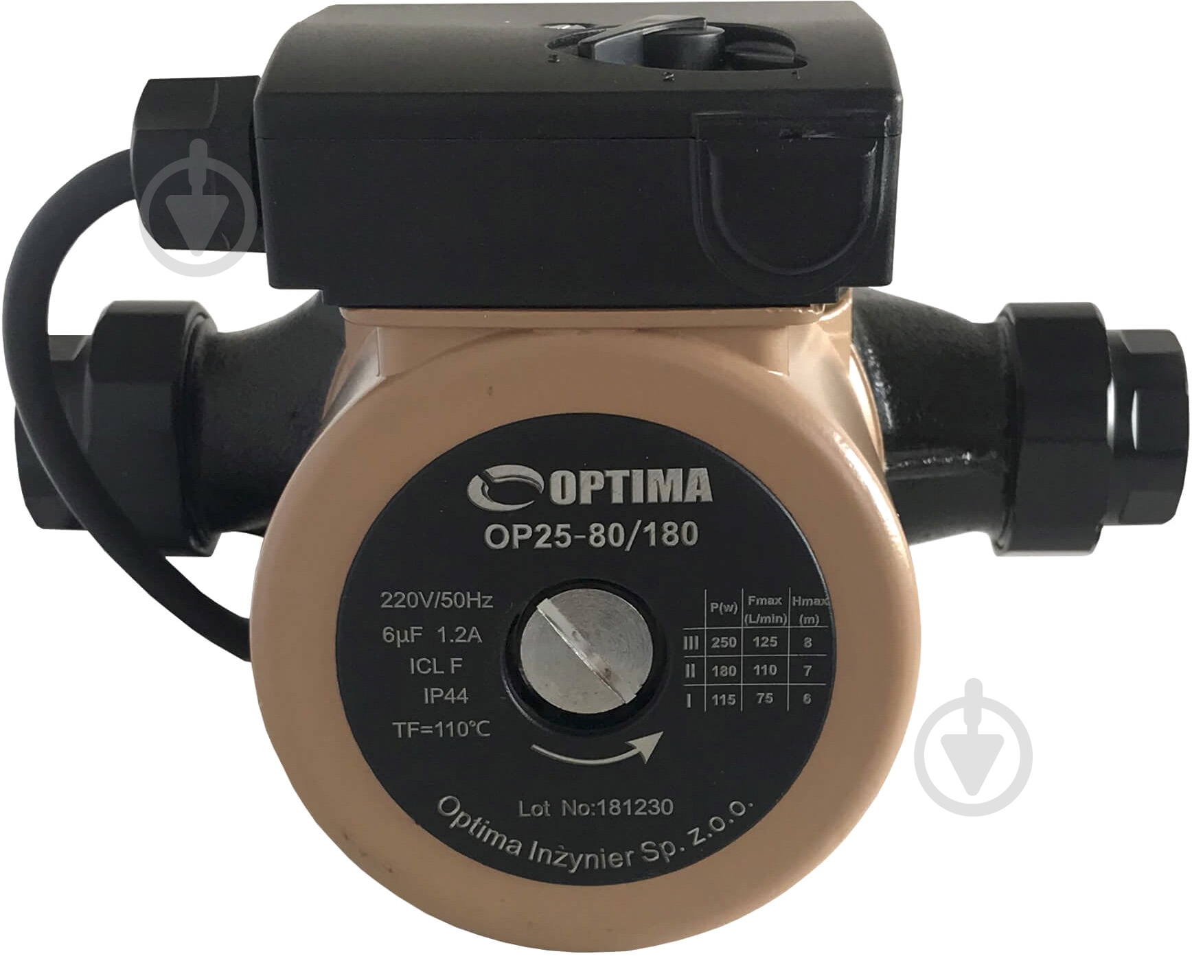 Циркуляційний насос Optima OP25-80 180 - фото 2