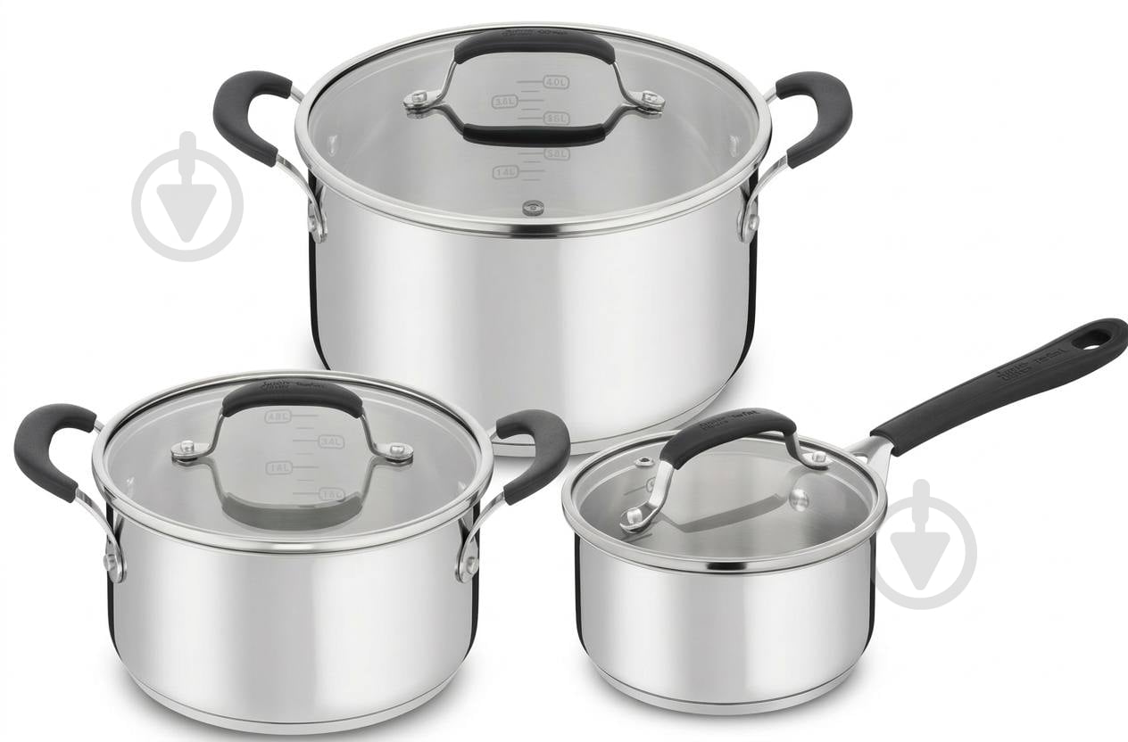 えみ ᐉ Набір посуду Tefal Jamie Oliver 6 предметів E318S634 • Краща