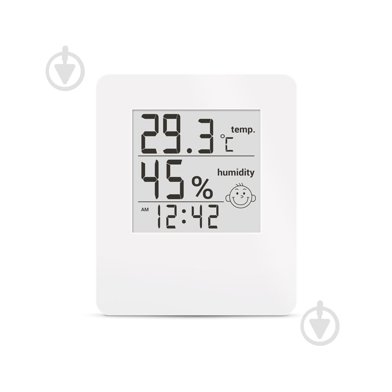 Термогигрометр цифровой с часами Т-17 - фото 1