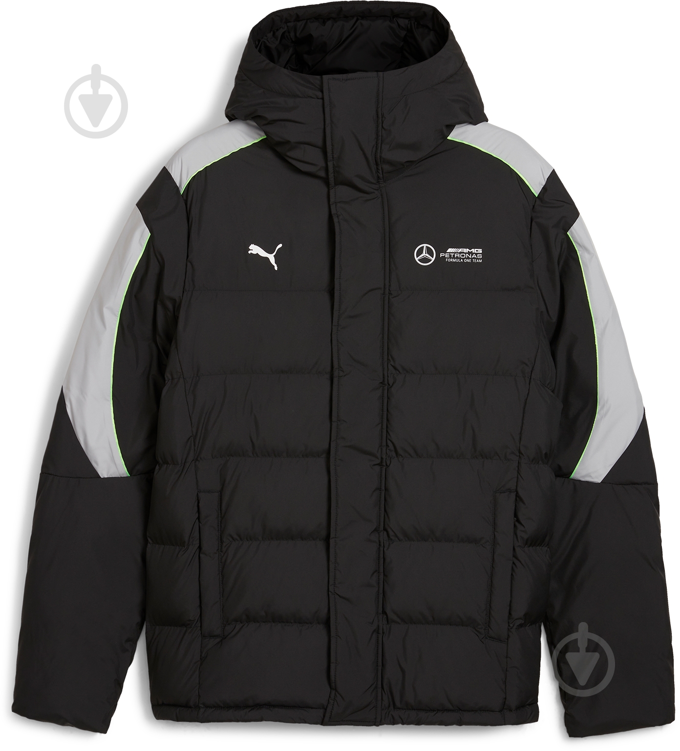 Пуховик мужской зимний Puma MAPF1 MT7+ ECOLITE PADDED JACKET 62731501 р.M черный - фото 1 Пуховик мужской зимний Puma MAPF1 MT7+ ECOLITE PADDED JACKET 62731501 р.M черный - фото 1