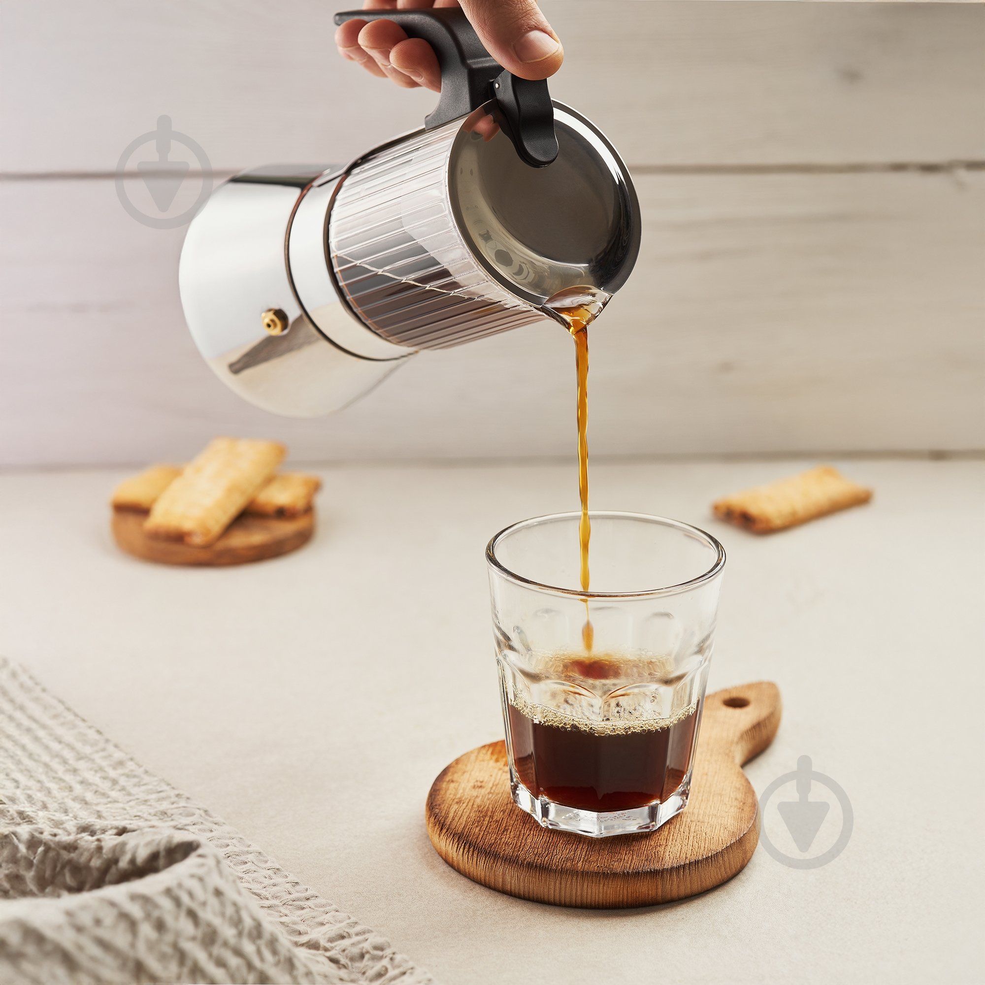 Кофеварка гейзерная Ambition Curly 240 мл - фото 2