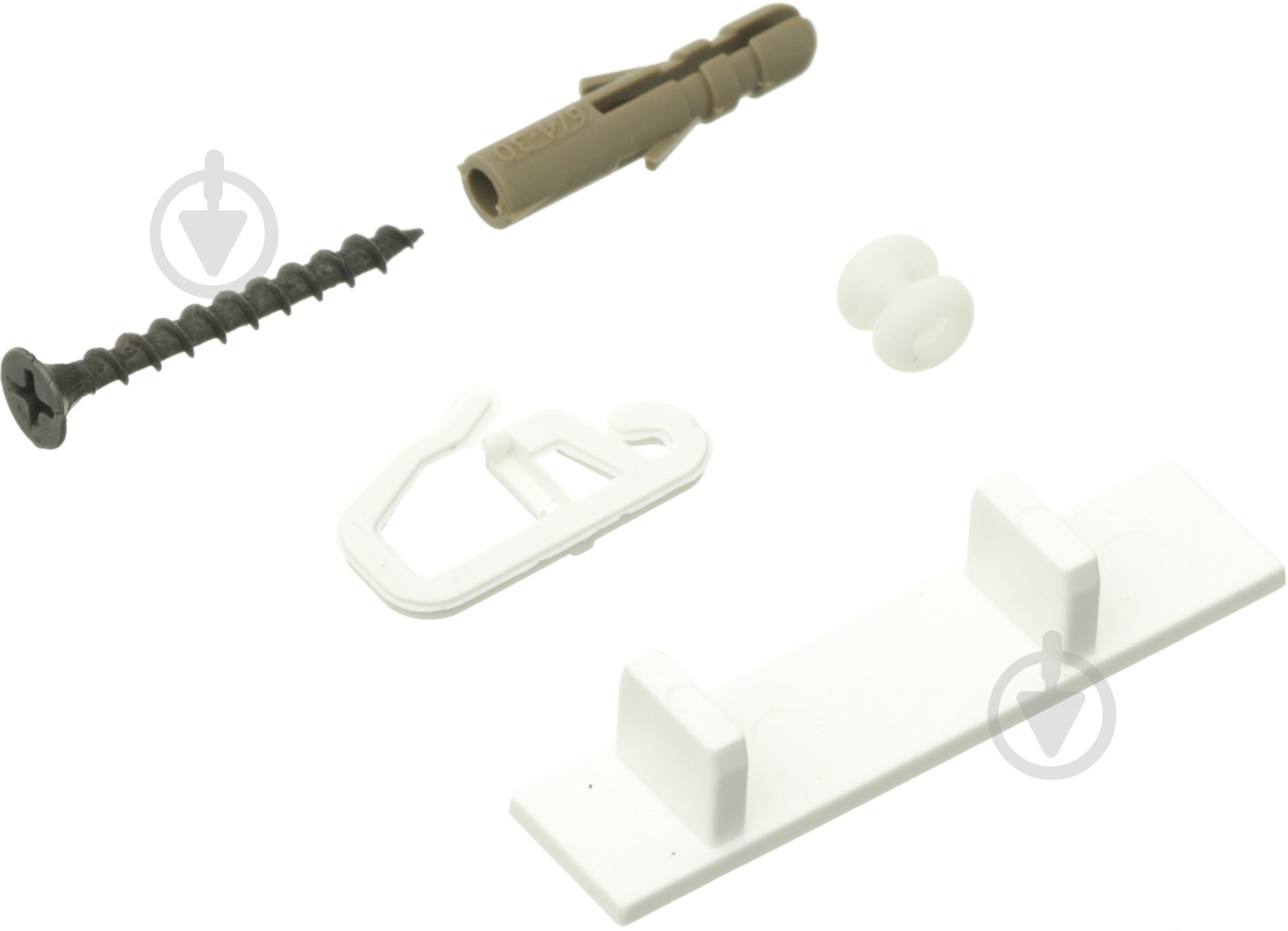 Комплект фурнітури ОМіС до стельового карнизу ОМ2 300 см білий - фото 2 Комплект фурнітури ОМіС до стельового карнизу ОМ2 300 см білий - фото 2