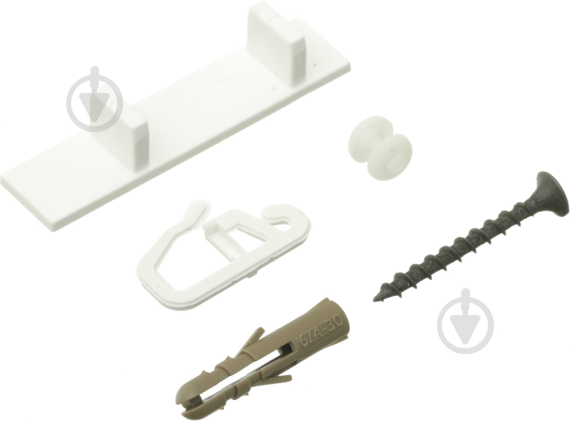 Комплект фурнітури ОМіС до стельового карнизу ОМ2 300 см білий - фото 3 Комплект фурнітури ОМіС до стельового карнизу ОМ2 300 см білий - фото 3