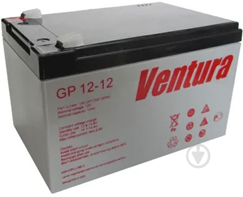 Аккумулятор свинцовый Ventura GP 12-12 AGM - фото 1 Аккумулятор свинцовый Ventura GP 12-12 AGM - фото 1