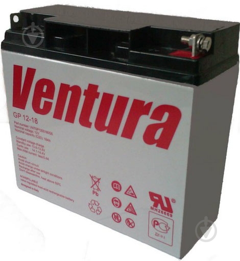Акумулятор свинцевий Ventura GP 12-18 AGM - фото 1