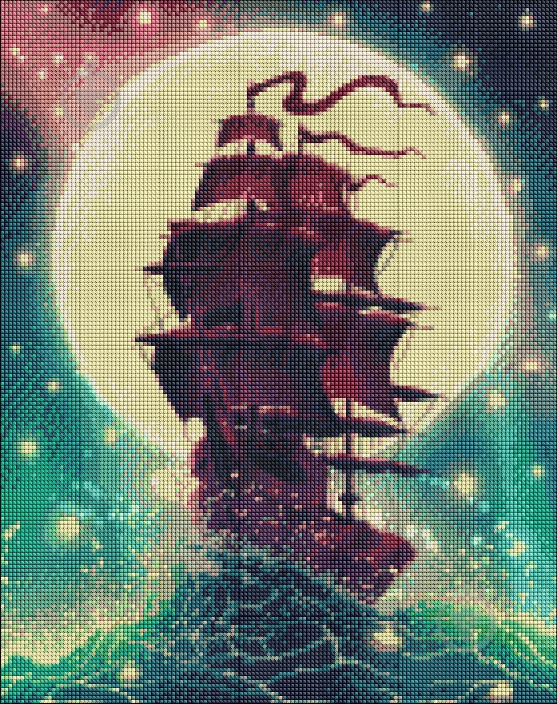 Алмазная мозаика Сквозь волны Идейка - фото 1