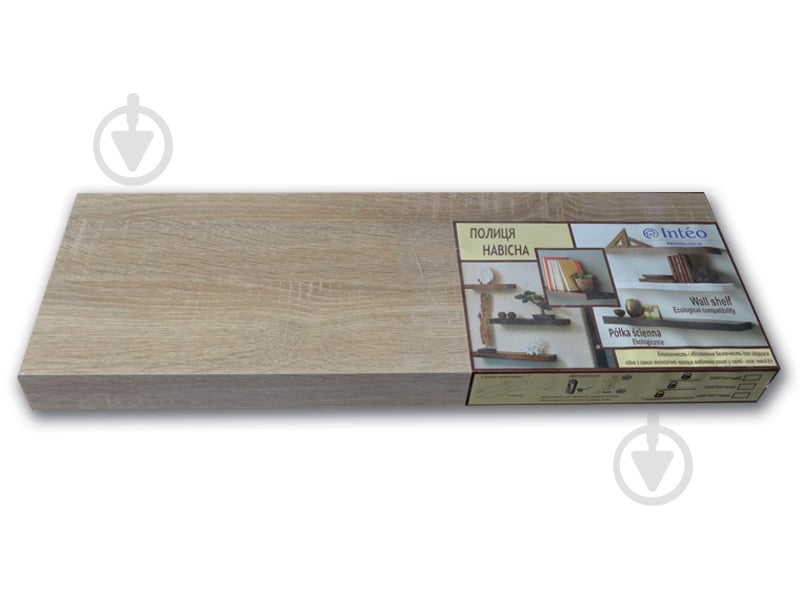 Полка Inteo Лайн смарт под телевизор 800x800x50 мм дуб сонома - фото 3