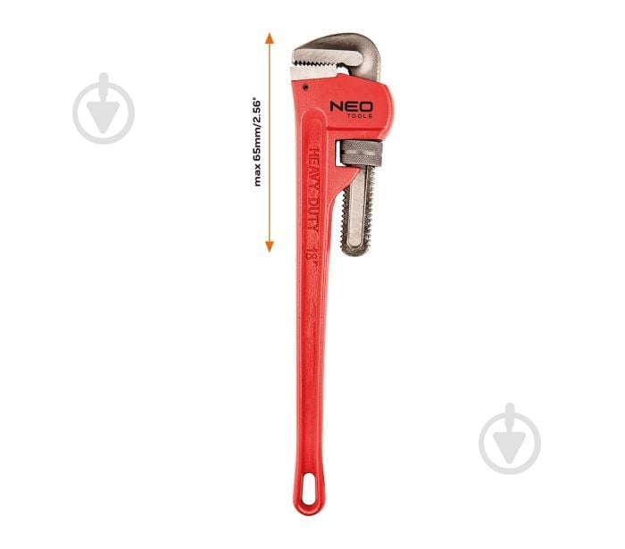 Ключ NEO tools Stillson 450 мм 02-418 - фото 2