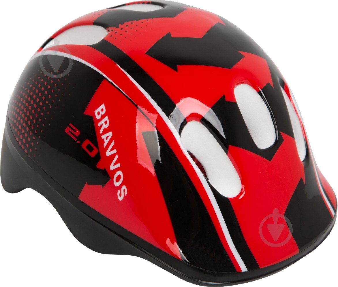 Шлем велосипедный HEL100 черно-красный детский HEAD-007 - фото 1 Шлем велосипедный HEL100 черно-красный детский HEAD-007 - фото 1