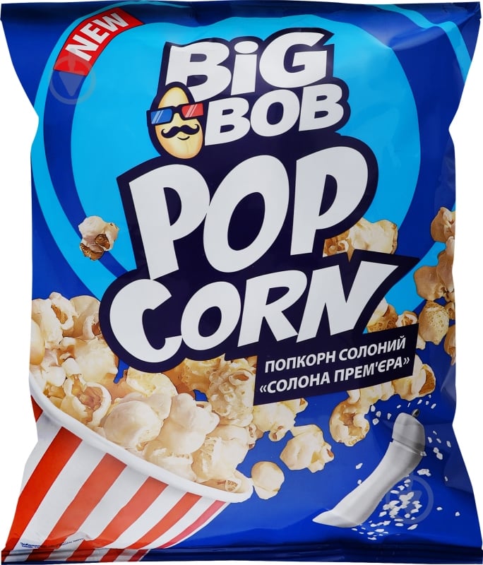 Попкорн Big Bob соленый Соленая премьера 80 г - фото 1